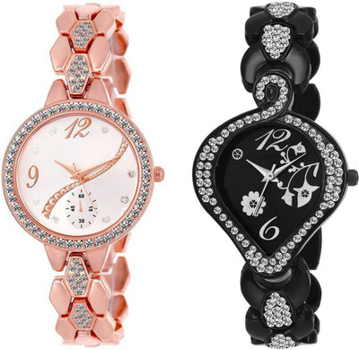 

Montres New Arrival Stylish Designer And Fancy Diamond Dial 201 Watch - For Girls