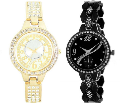 

Montres New Arrival Stylish Designer And Fancy Diamond Dial 128 Watch - For Girls
