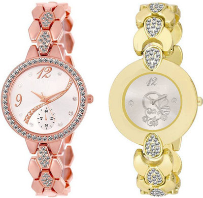 

Montres New Arrival Stylish Designer And Fancy Diamond Dial 206 Watch - For Girls