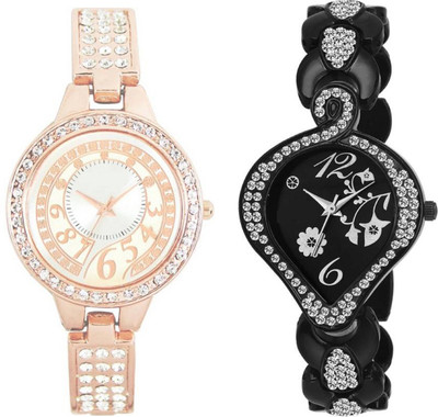 

Montres New Arrival Stylish Designer And Fancy Diamond Dial 144 Watch - For Girls