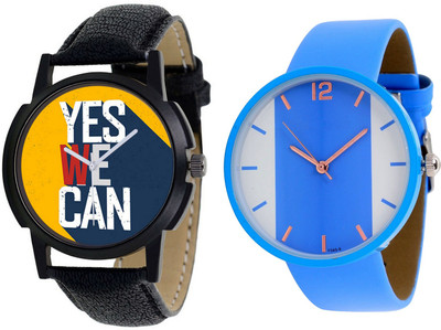 

NUBELA Combo Of 2 Analog Watch For Mens And Womens FF001-AR104 Watch - For Couple