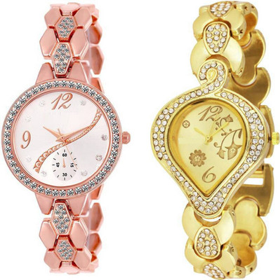 

Montres New Arrival Stylish Designer And Fancy Diamond Dial 202 Watch - For Girls