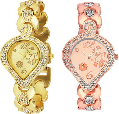 

Montres New Arrival Stylish Designer And Fancy Diamond Dial 218 Watch - For Girls