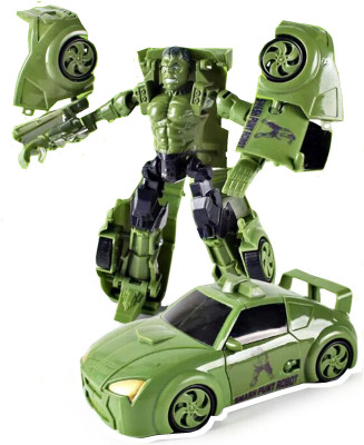 

TALKING GANESHA Avengers 2 Age of Ultron Transformation Deformation Car Truck Action Figure 18cms Transformers Toy - (Hulk)(Multicolor)