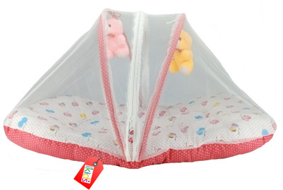 

Anmol Kids Extra Comfort Skin Friendly Super Premium Pink Apple with Hanging Toys 02 Baby Bed Exquisite(Fabric, Multicolor)