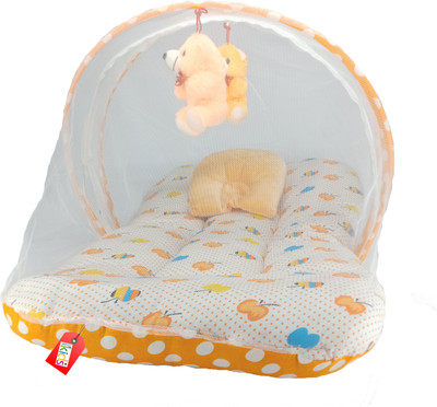 

Anmol Kids Extra Comfort Skin Friendly Super Premium Orange Apple with Hanging Toys 03 Baby Bed Exquisite(Fabric, Multicolor)