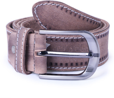 

Aller Men & Women Casual Khaki Genuine Leather Belt