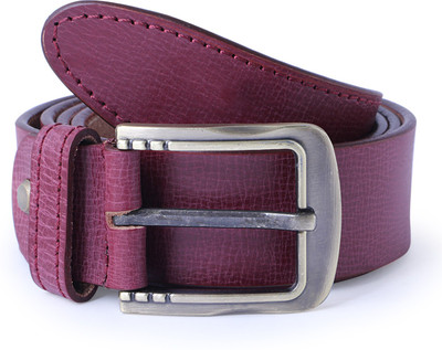 

Aller Men Casual Maroon Genuine Leather Belt