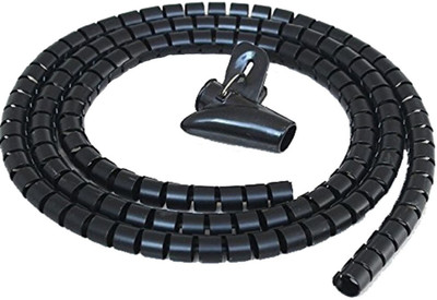 

BonZeal 3 Meter Long Tidy Cable / Wire Storage Easy Cable Organizer Black Flexo Wrap Resealable Cable Sleeve(30 mm)