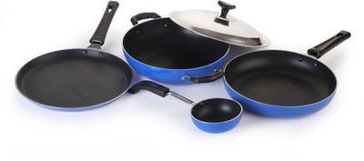Crystal Eco Series Cookware Set(Aluminium, 5 - Piece)