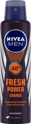 Nivea Men Fresh Power Charge Body Spray - For Men(150 ml)