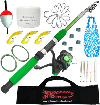 Hunting Hobby Fishing Spinning Rod,Reel,Accessories Complete Combo (Beginners kit) Multicolor Fishing Rod(180 cm, 0.145 kg, Multicolor) Hunting Hobby Fishing Spinning Rod,Reel,Accessories Complete Combo (Beginners kit) Multicolor Fishing Rod(180 cm, 0.145 kg, Multicolor)