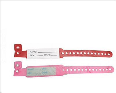 

NET Patient Identification Bands Child Fitness Band(Pink, Pack of 100)