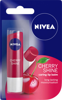 

Nivea Shine Caring Lip Balm Cherry(Pack of: 1, 4.8 g)
