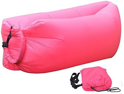 

Insasta Inflatable Sleeping Bag Beach Hangout Lazy Air Bed Use For Picnic, Home (Pink) Sleeping Bag(Black