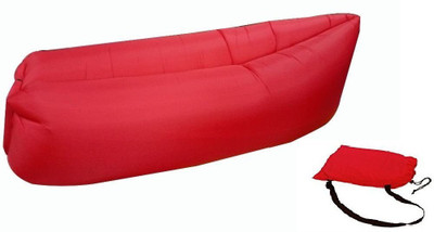 

Insasta Inflatable Sleeping Bag Beach Hangout Lazy Air Bed Use For Picnic, Home (Red) Sleeping Bag(Black