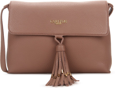

Carlton London Women Casual Brown PU Sling Bag