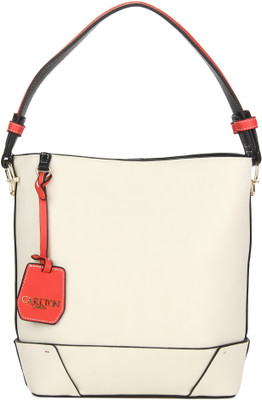 Carlton London Women Casual White PU Sling Bag