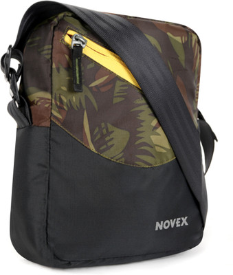 

Novex Men & Women Casual Yellow, Green Nylon Sling Bag, Green;yellow