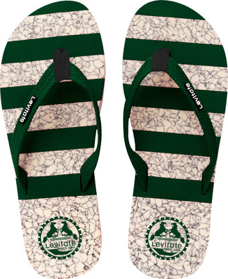 

Levitate Slippers, Cream cork bottle green
