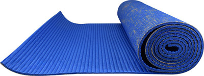

SHOPNJAZZ Eco-friendly Anti-Slip Textured Yoga Mat, 8mm Thick : 6 Feet x 2 Feet with Free Bag - Dark Blue Multicolor 8 mm Yoga Mat