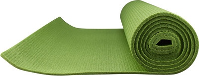 

SHOPNJAZZ PVC Foam Yoga Mat, 6mm Thick : 6 Feet x 2 Feet with Free Bag - Green Multicolor 6 mm Yoga Mat
