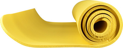 

SHOPNJAZZ NBR Eco-friendly Foam Yoga Mat, 10mm Thick : 6 Feet x 2 Feet with Free Bag - Yellow Multicolor 10 mm Yoga Mat