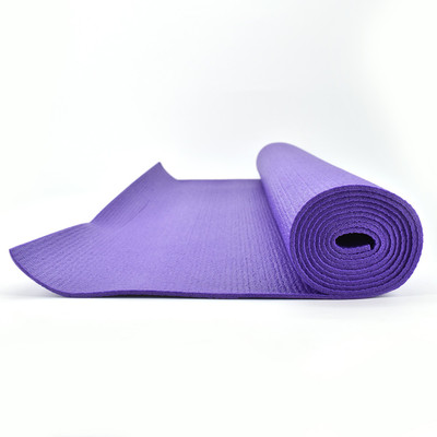 

SHOPNJAZZ PVC Foam Yoga Mat, 6mm Thick : 6 Feet x 2 Feet with Free Bag - Purple Multicolor 6 mm Yoga Mat