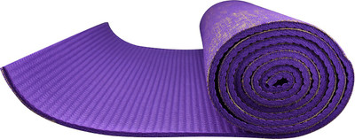 

SHOPNJAZZ Eco-friendly Anti-Slip Textured Yoga Mat, 8mm Thick : 6 Feet x 2 Feet with Free Bag - Purple Multicolor 8 mm Yoga Mat