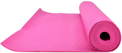

SHOPNJAZZ PVC Foam Yoga Mat, 3mm Thick : 6 Feet x 2 Feet with Free Bag - Pink Multicolor 3 mm Yoga Mat
