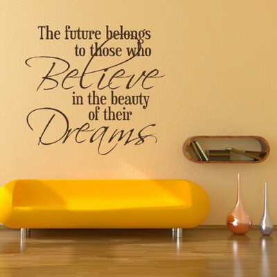 Asmi Collections 60 cm Motivational Quotes Removable Sticker(Pack of 1)