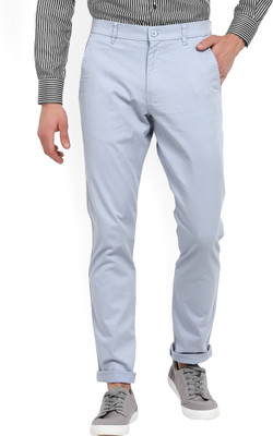 HIGHLANDER Slim Fit Men Light Blue Trousers HIGHLANDER Slim Fit Men Light Blue Trousers