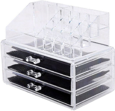 

Sunam Lipstick Holder Makeup Vanity Box(Transparent)
