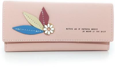 

Chalissa Girls Grey Artificial Leather Wallet(10 Card Slots), Pink