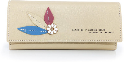 

Chalissa Girls Grey Artificial Leather Wallet(10 Card Slots), Gold