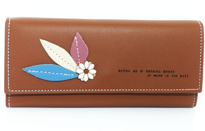 

Chalissa Girls Grey Artificial Leather Wallet(10 Card Slots), Brown