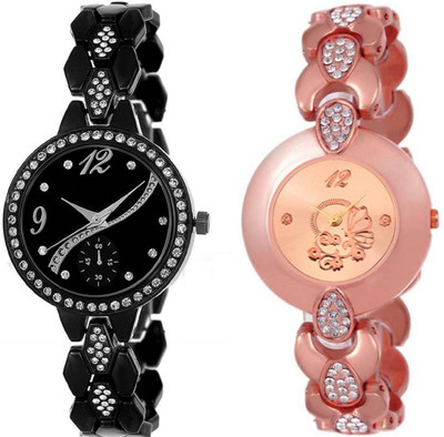 

Montres New Arrival Stylish Designer And Fancy Diamond Dial 198 Watch - For Girls