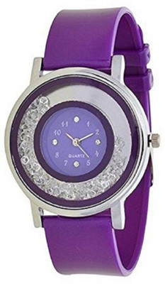 Miss Perfect New Stylish Movable Purple Diamond Fancy Girls Watch For Men Women Watch For Girls Buy At The Price Of 7 17 In Flipkart Com Imall Com