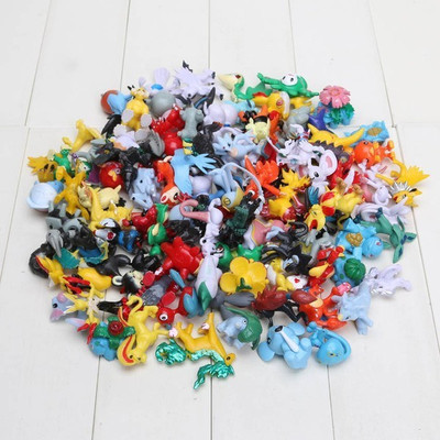 

ZenShanti Pokemon Mini Figures 72 Unique+Random Piece Set | 2-3 cm Cute Mini Pokemons(Multicolor)