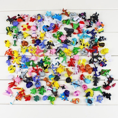 

ZenShanti Pokemon Mini Figures 48 Unique+Random Piece Set | 2-3 cm Cute Mini Pokemons(Multicolor)