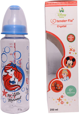 

Tender flo 250 ml BPA Free Crystal Mickey Mouse Baby Feeding Bottle With Attractive Color And Beautiful Design - 250 ml(Blue)
