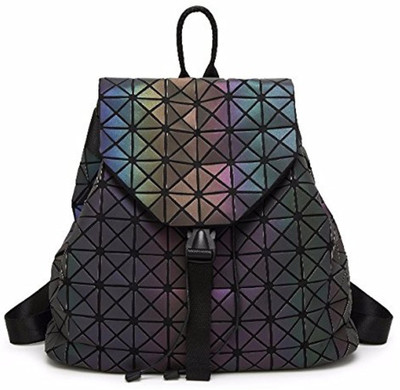 

Happy2Buy Luminous Multi-Chrome Laser Backpack for Women 10 L Backpack(Multicolor)