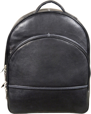 

HYATT Leather Laptop Backpack 18 L Laptop Backpack(Black)