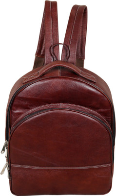

HYATT Leather Laptop Backpack 18 L Laptop Backpack(Brown)