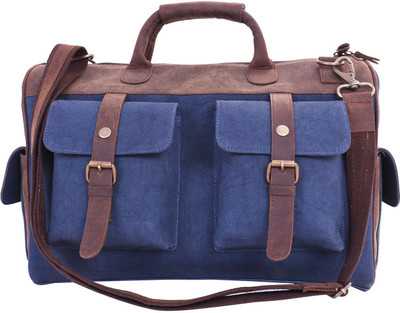 

Krashell Handmade Leather Sling Bag With Belt Multipurpose Bag(Blue, 6 inch)