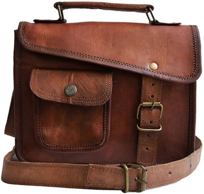 

styloleather bag stylo14 Messenger Bag(Brown, 9 L)