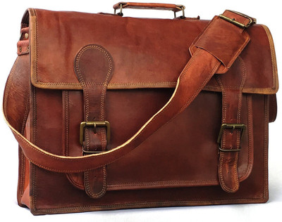 

styloleather bag stylo9 Messenger Bag(Brown, 18 inch)