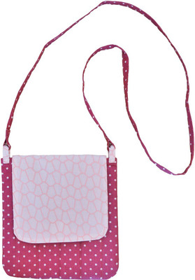 

lahaba Polka Sling Bag Sling Bag(Pink, 1 L)