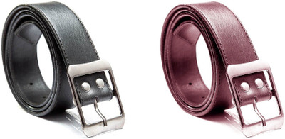 

laer Men & Women Casual Multicolor Artificial Leather Belt, Multicolour