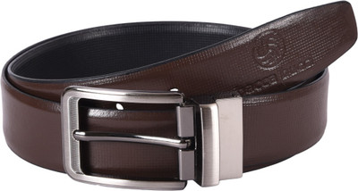 

Bacca Bucci Men Black, Brown Genuine Leather Reversible Belt